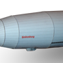 LZ 129 Hindenburg Airship paper model