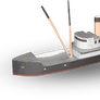 Coast Guard Ship Lilac Papercraft
