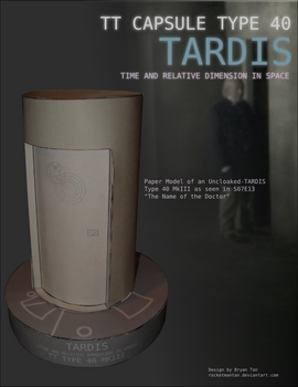 Doctor Who - Uncloaked TARDIS Papercraft