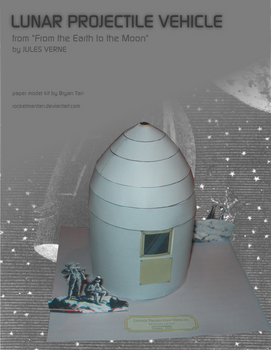 Jules Verne Lunar Projectile Vehicle Paper Model