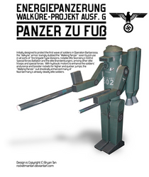 Nazi Mech Suit Paper Model