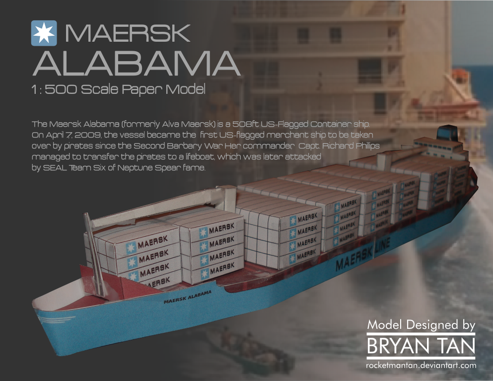Maersk Alabama Paper Model by RocketmanTan on DeviantArt