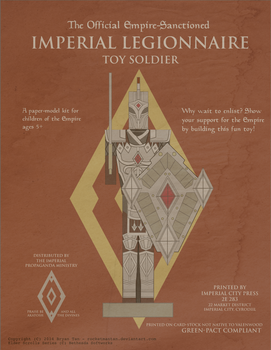 Elder Scrolls Online - Imperial Soldier Papercraft