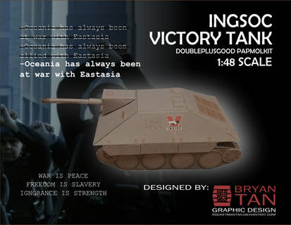 1984 - Ingsoc Victory Tank Paper Model Kit