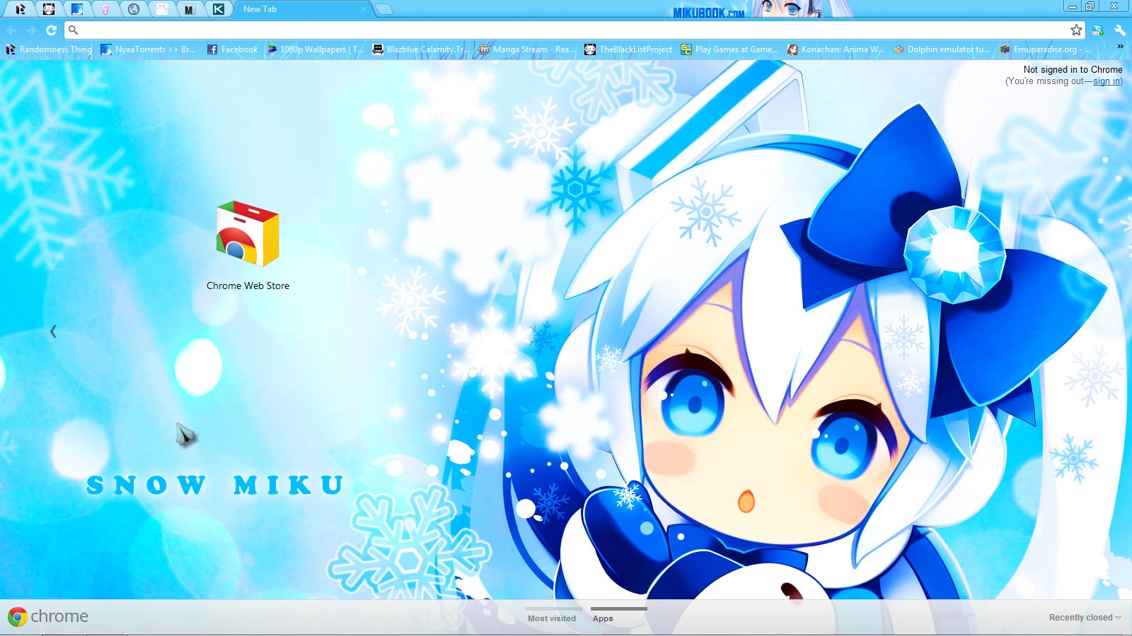 Snow Miku Hatsune Theme by AdventKai on DeviantArt