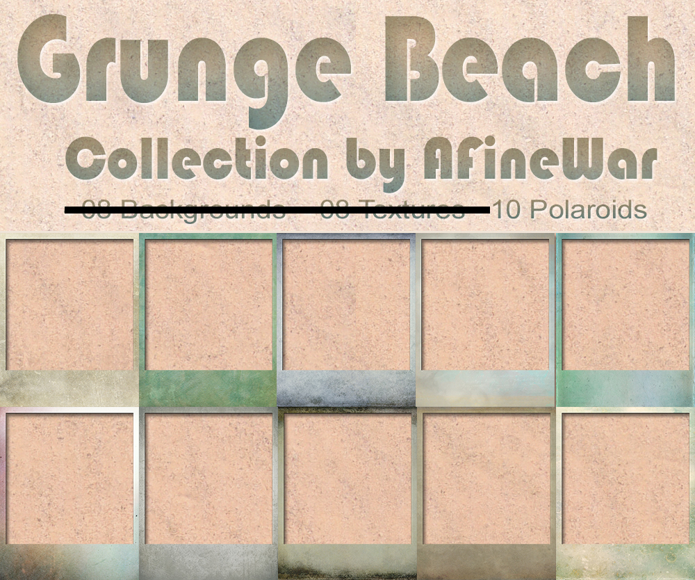 Grunge Beach Collection - Polaroids