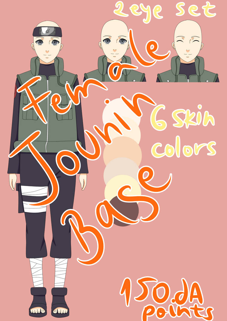Female jounin base (150 dA points) READ THE RULES by DyamondArts on