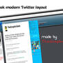 Sleek modern twitter layout