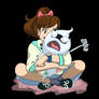 Katie and Whisper - Yokai Watch