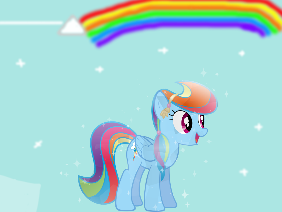 Crystal Rainbow Dash. (Failed)