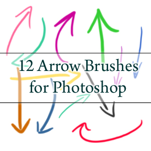 12 Arrow Brushes - PS7 and CS3