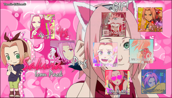 Sakura Haruno Icon PACK by Thoxiic-Editions on DeviantArt