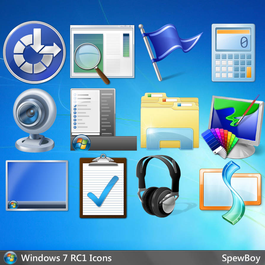 Windows 7 Official 256x256 Icons (ICO) by muckSponge on DeviantArt