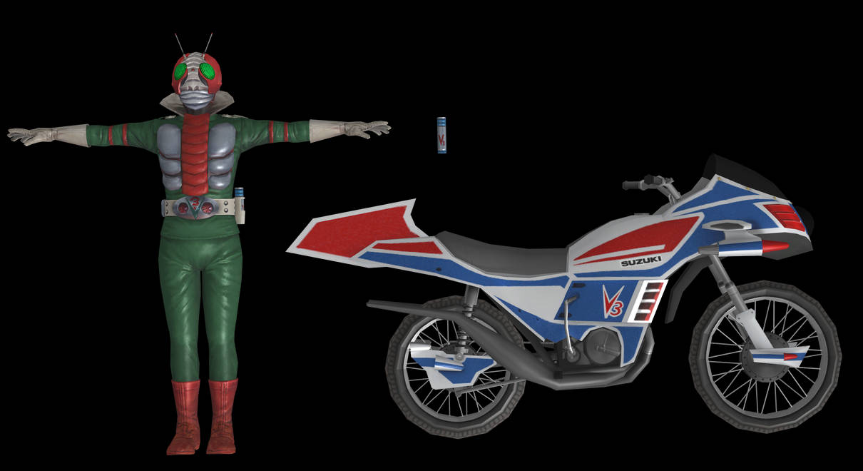 (Battride War Genesis) Kamen Rider V3 Pack by kaiserraiser on DeviantArt