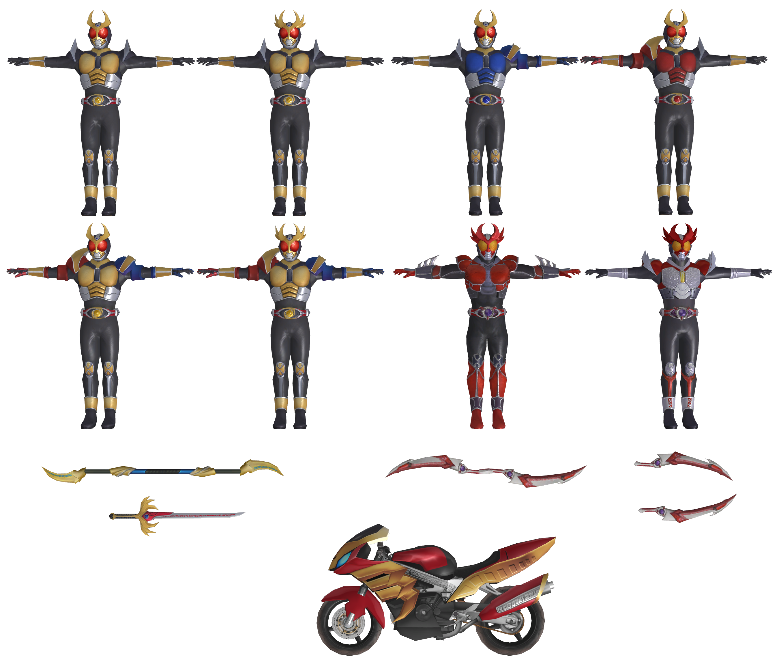 Battride War Genesis) Kamen Rider Agito Pack by kaiserraiser on