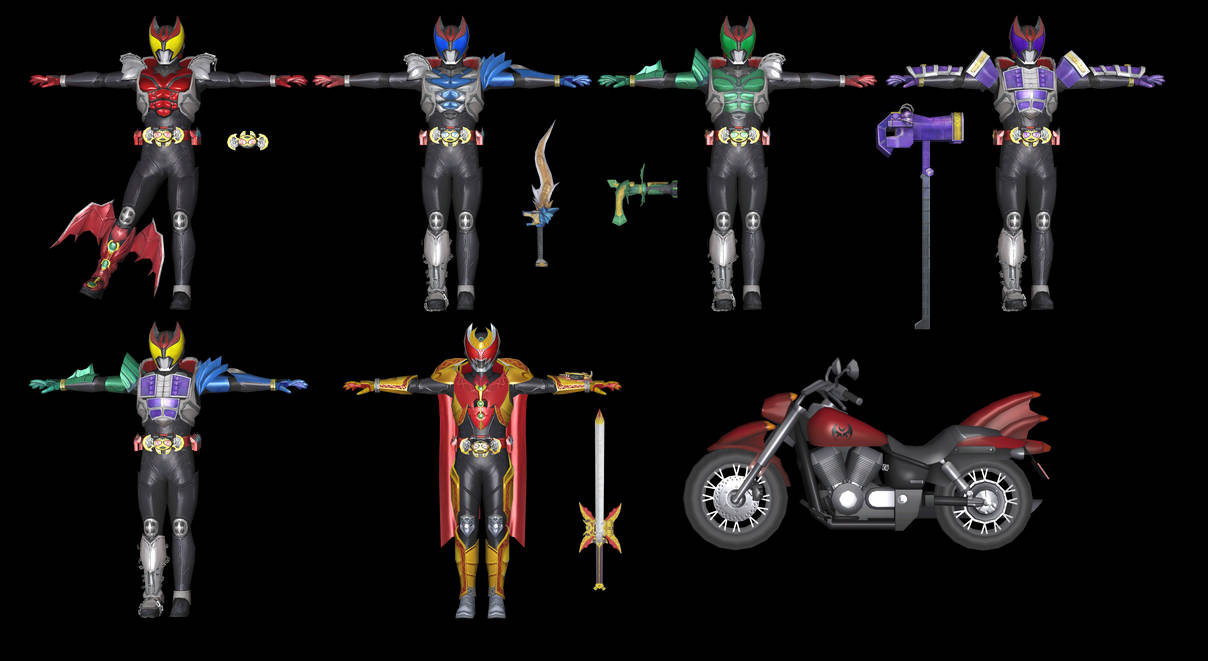 (Battride War Genesis) Kamen Rider Kiva Pack by kaiserraiser on DeviantArt