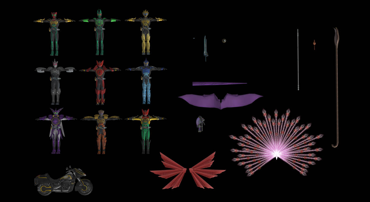 (Battride War Genesis) Kamen Rider OOO Pack by kaiserraiser on DeviantArt