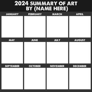 2024 SUMMARY OF ART template