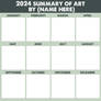 SUMMARY OF ART 2024 template green