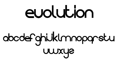 EVOLUTION font by dree23km on DeviantArt