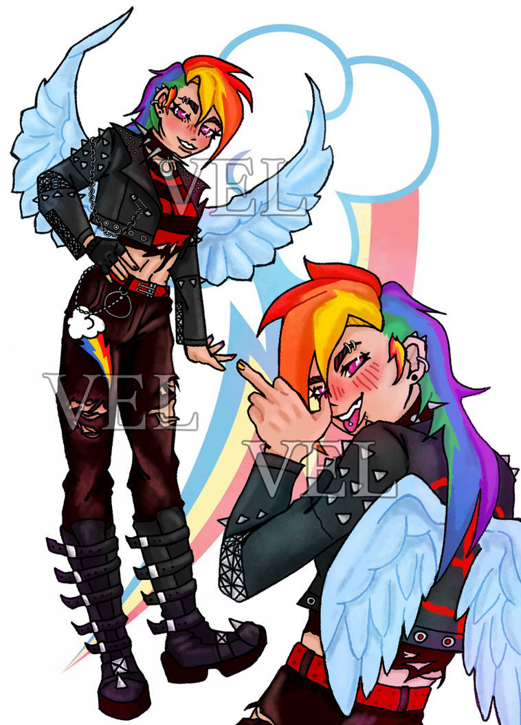 Rainbow Dash punk by VelAstrotS on DeviantArt