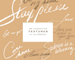 40 Handwritten Textures