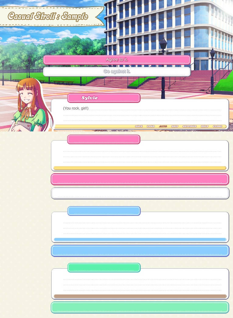 Textbox Set: Casual Stroll by shotafied