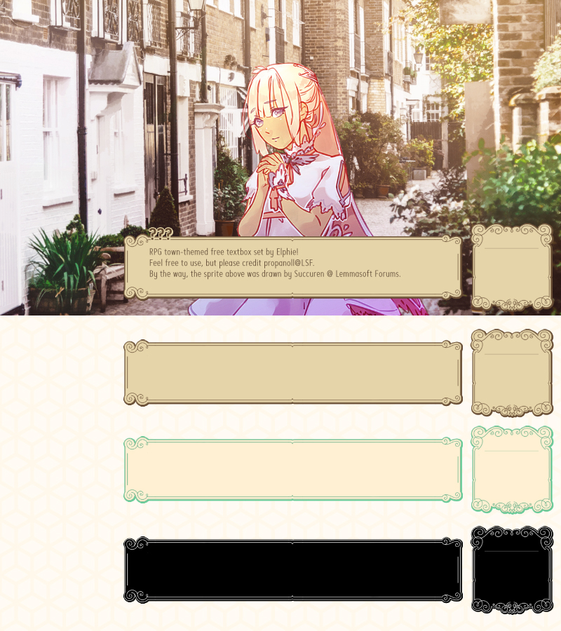 Textbox Set: Old Town by shotafied