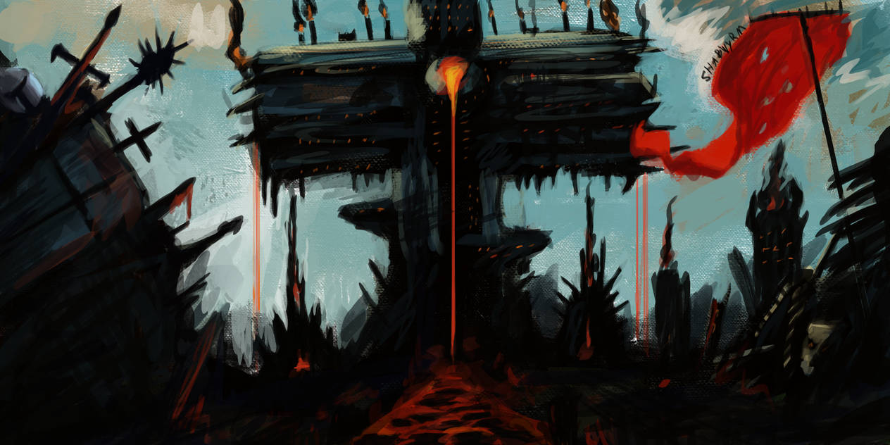 Molten fortress by Shabwyrm on DeviantArt