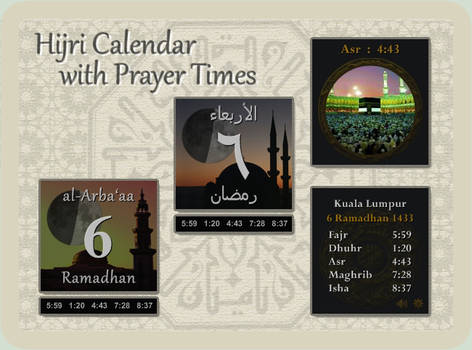 Hijri Calendar / Prayer Times