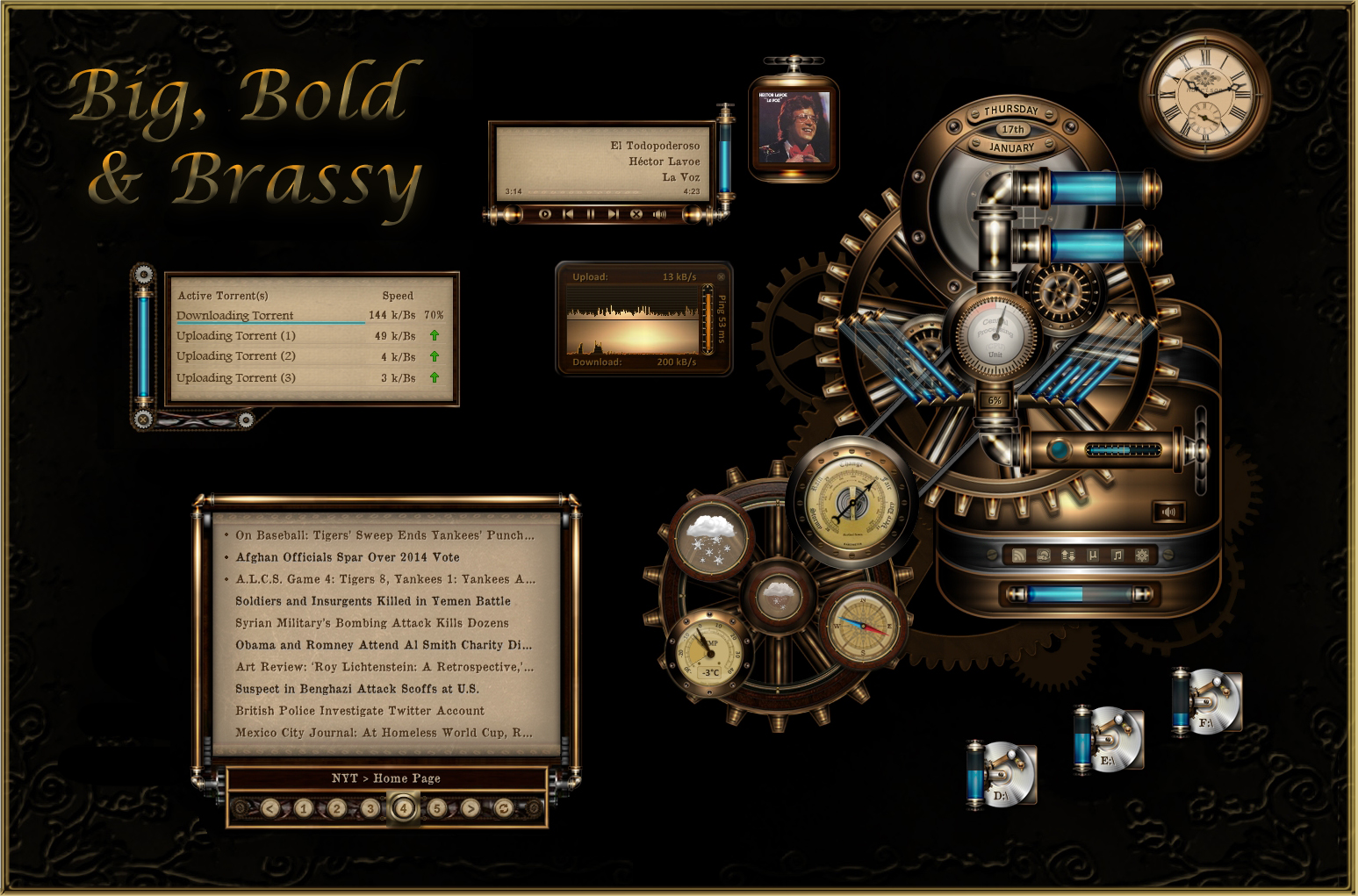 BB'B Steampunk for Rainmeter