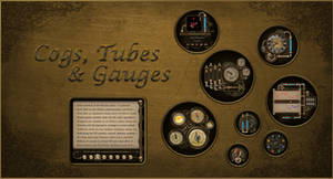 Steampunk Cogs, Tubes and Gauges for Rainmeter