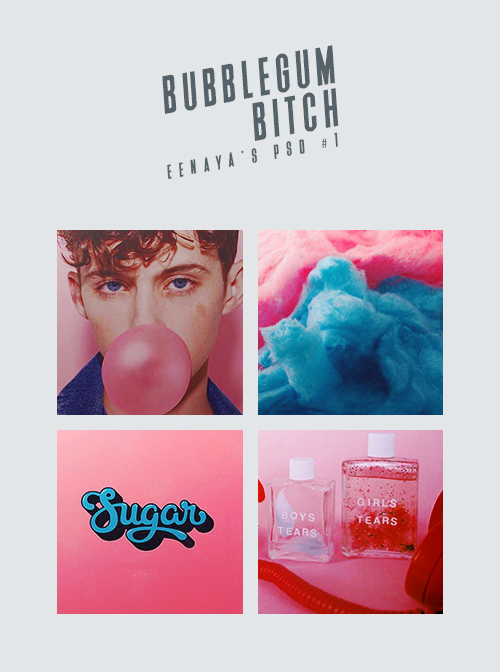 PSD #1: Bubblegum Bitch by eenayalation on DeviantArt