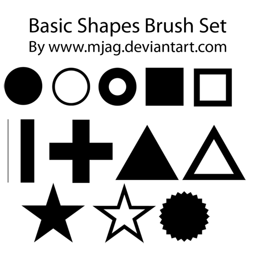 brushes: basic shapes