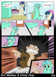 MLP:FIM - Evil Monkey And Crazy Pony by MultiTAZker