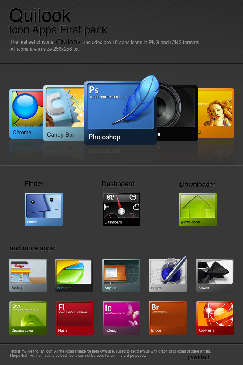 Quilook - Apps icon set by pawelacb
