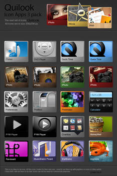 Quilook - 3 set apps icons