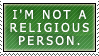 Not into religion