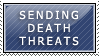 Anti death threat stamp
