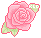Pink Rose (Meaning: Grace, Happiness, Gentleness)