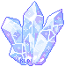 Blue Crystal Cluster