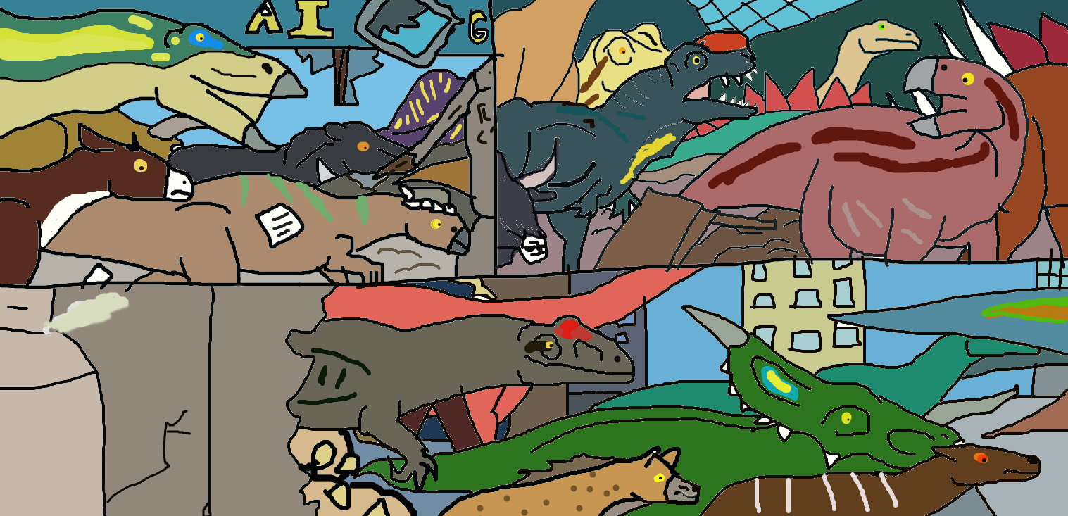 animal riot on the ai co. by chimerarexsaurus on DeviantArt