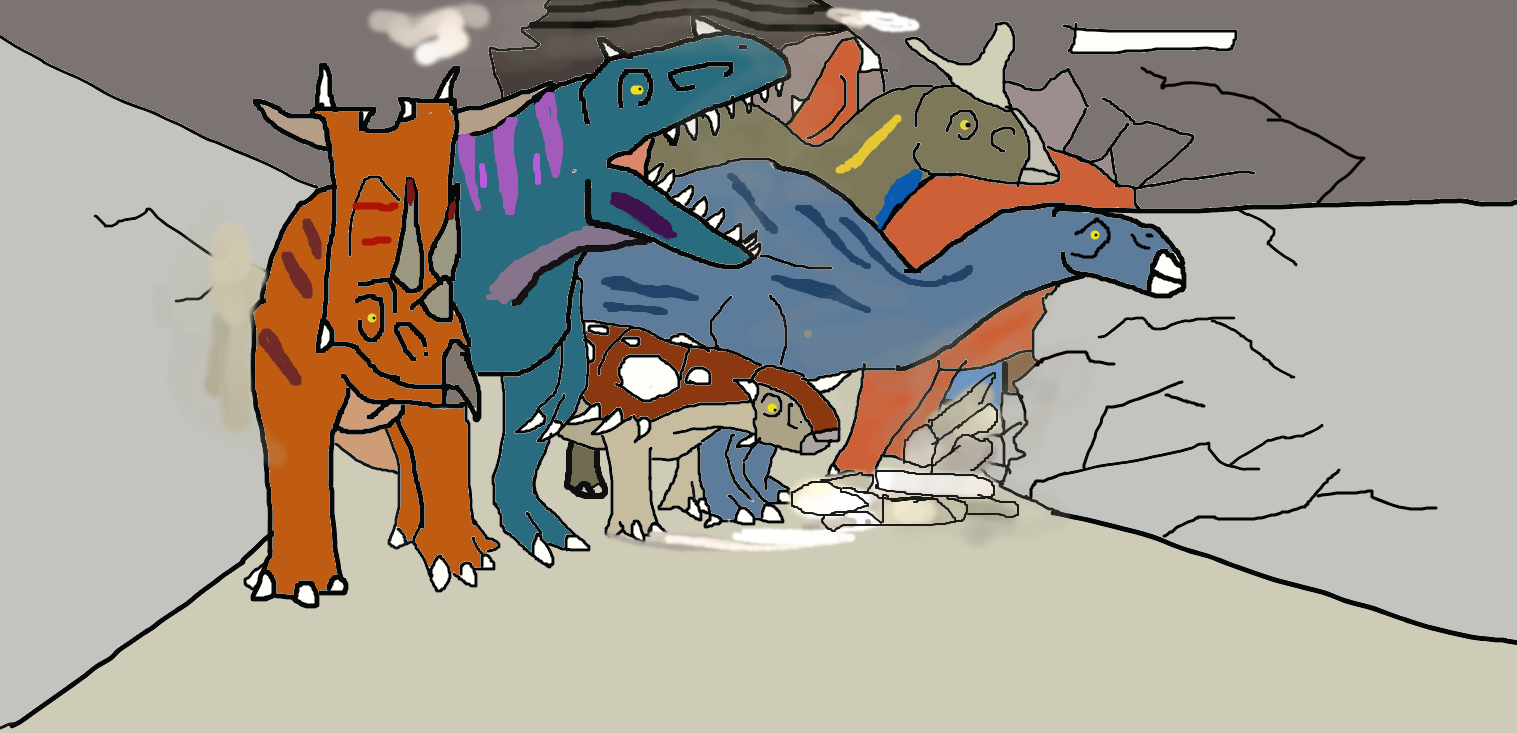 stampede to class by chimerarexsaurus on DeviantArt