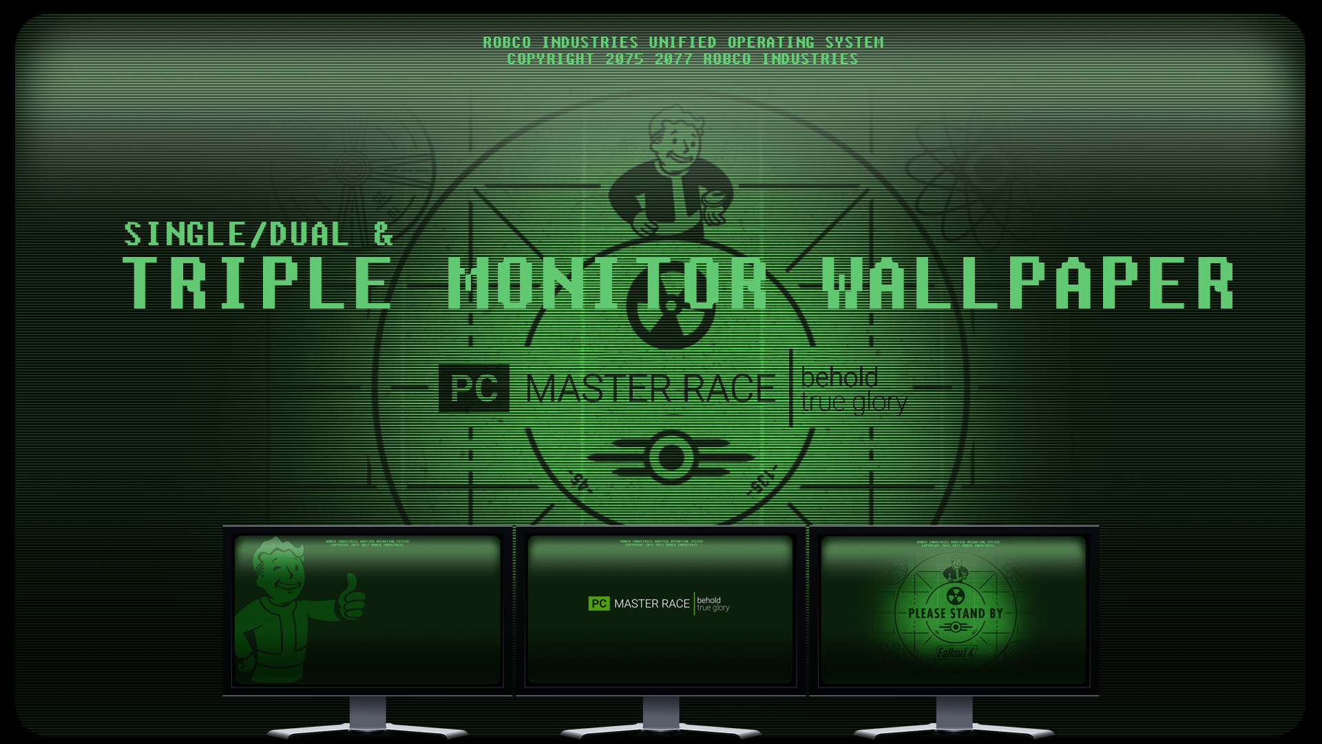 Fallout 4 Singledualtriple Monitor Wallpaper By