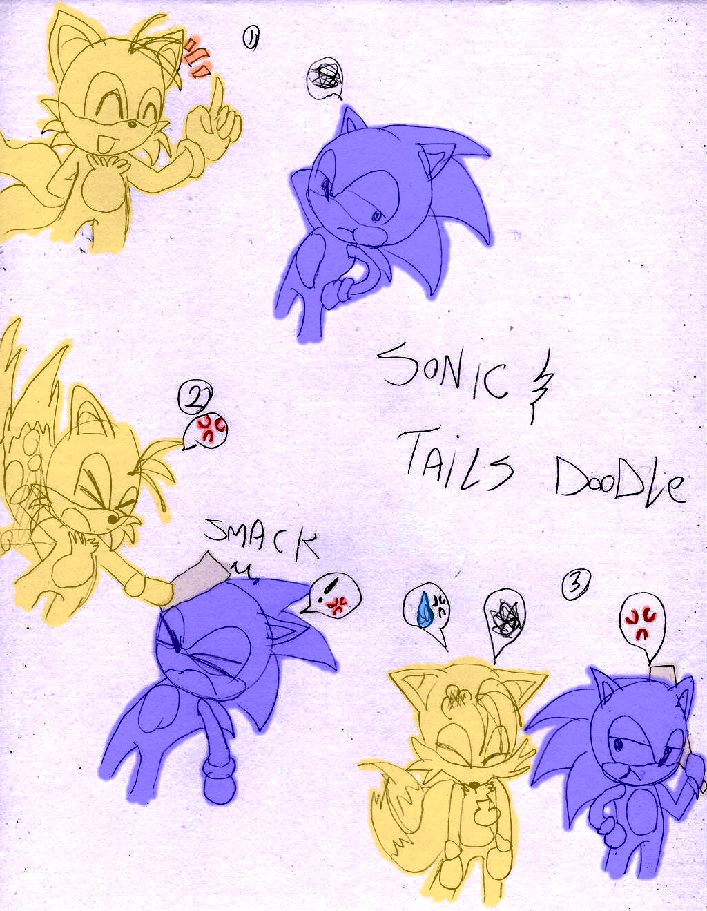 sonic and tails doodle by kurithewolfe on DeviantArt