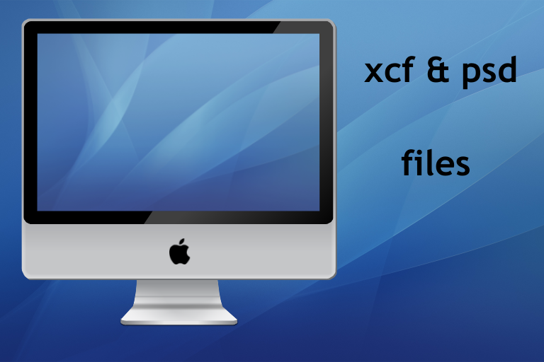 iMac xcf and psd files