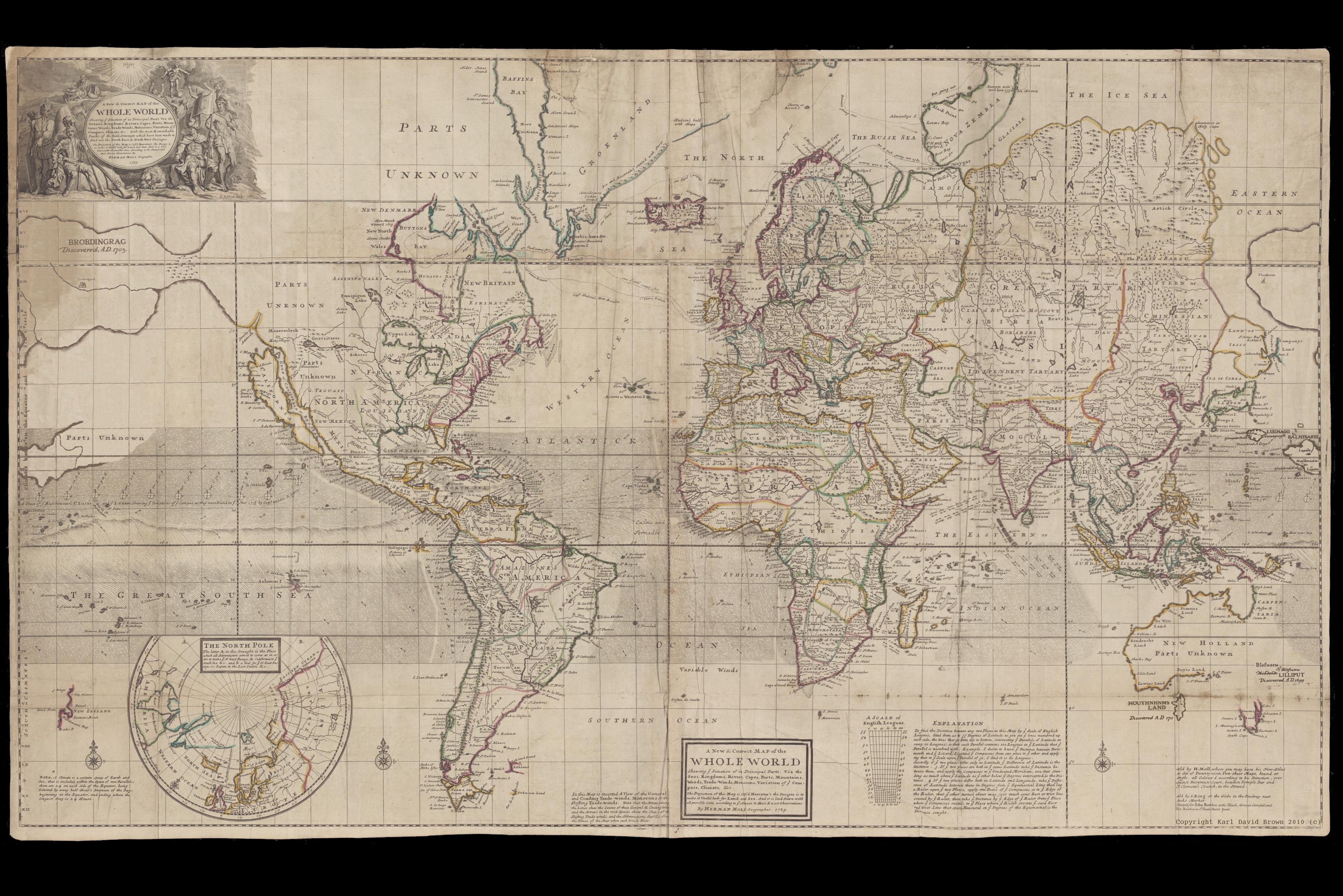 Gulliver's Travels World Map