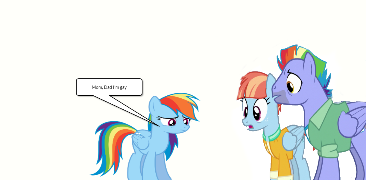 Rainbow Dash comes out by TheCartoonWizard on DeviantArt