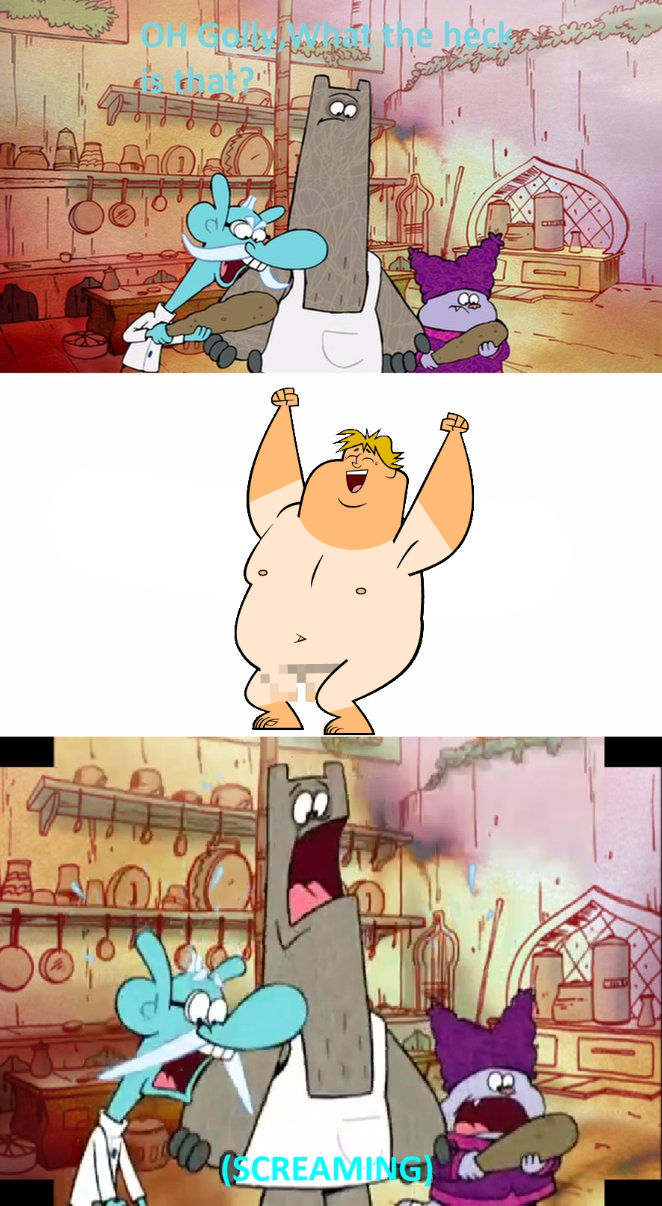 Chowder, Mung, and Schnitzel scard for life by TheCartoonWizard on