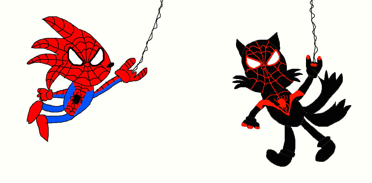 Spider Sonic and Spider Tails by TheCartoonWizard on DeviantArt